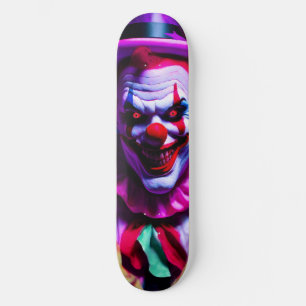 scary clown skateboard