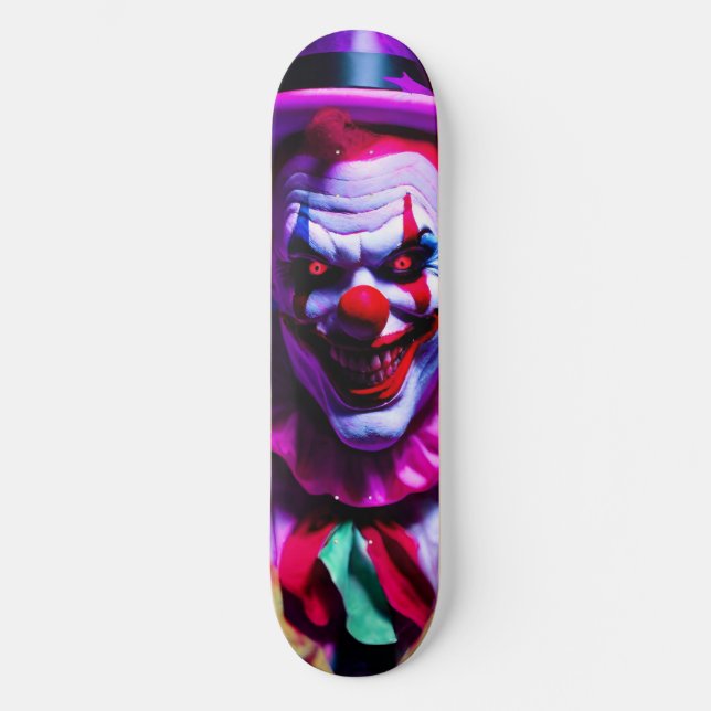scary clown skateboard (Front)