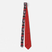 Scary Clowns Arcade Game Circus Boardwalk Carnival Tie (Back)