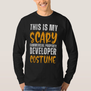 Scary Commercial Property Developer Costume Funny T-Shirt