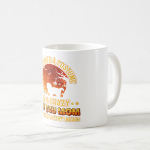 Scary Costume Dog Mama Crazy Shih Tzu Mom Coffee Mug