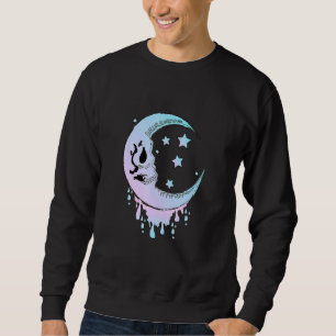 Scary Creepy Moon Goth Satanic Punk Rock Spooky Sweatshirt