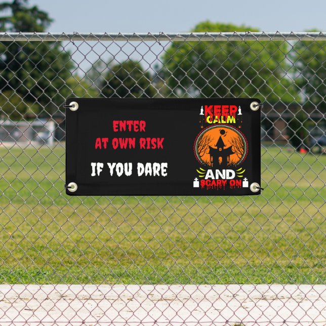 Scary customizable Halloween themed banner (Insitu)
