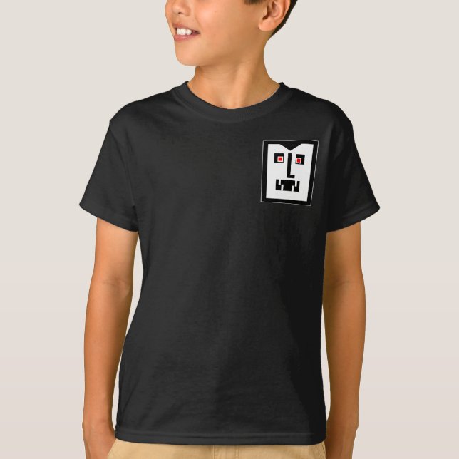 Scary  Cyborg Vampire Bot - Pocket Motif T-Shirt (Front)