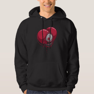 Scary Dark Bleeding Heart Pastel Gothic Creepy Hal Hoodie