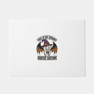 Scary Dentist Costume Halloween Dental Shirt Art_1 Doormat