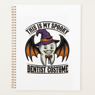 Scary Dentist Costume Halloween Dental Shirt Art_1 Planner
