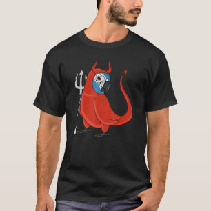 Scary Devil Costume Parrot I Blue throated Macaw T-Shirt