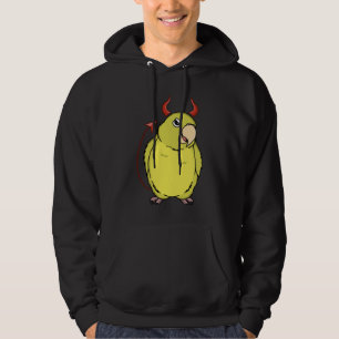 Scary Devil Costume Parrot I Yellow Parrotlet Hoodie