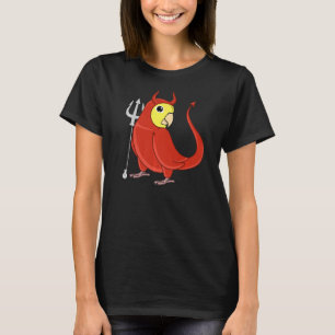 Scary Devil Costume Parrot I Yellow Parrotlet T-Shirt