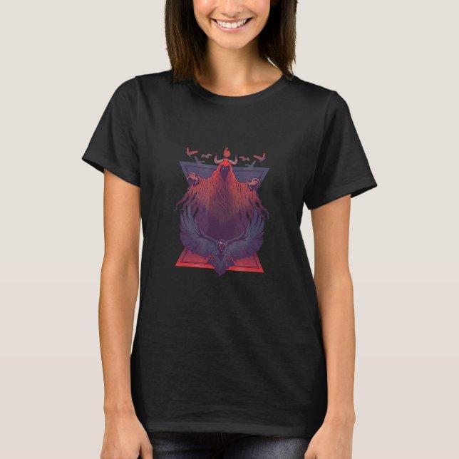 Scary Devil Creepy Eagle T-Shirt (Front)