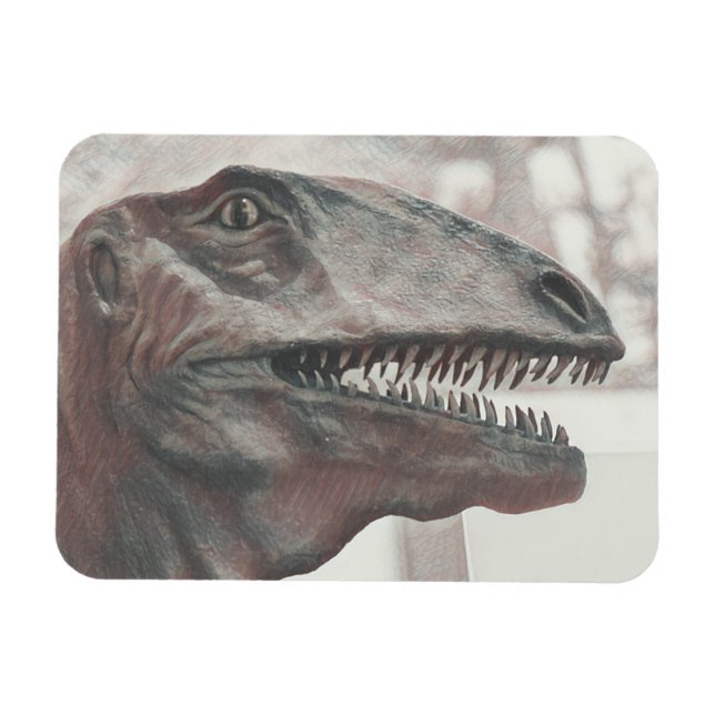 Scary Dinosaur Magnet (Horizontal)