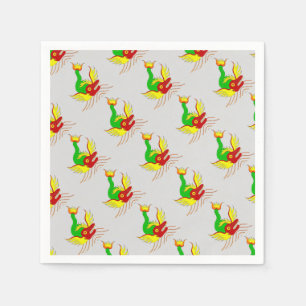 scary dragon print napkin