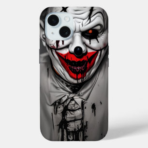 Scary Evil Smiling Clown iPhone 15 Case