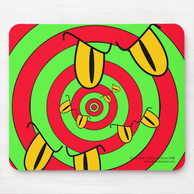 Scary Eyes Mousepad (Front)