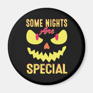 Scary face fun filled shiny Halloween Magnet