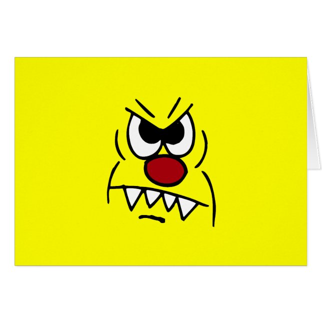 Scary Face Grumpey (Front Horizontal)