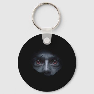 Scary Face Peeking – Funny Stomach Illusion Horror Keychain