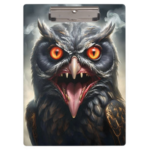 Scary Fanged Vampire Owl, Clipboard