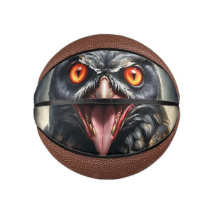 Scary Fanged Vampire Owl, Mini Basketball