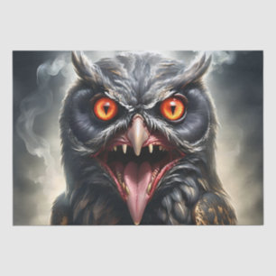 Scary Fanged Vampire Owl, Tissue Paper
