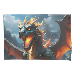 Scary Fire Breathing Dragon, Pillowcase