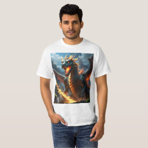 Scary Fire Breathing Dragon,  T-Shirt