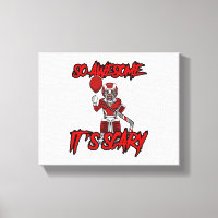 Scary Funny Halloween Clown Hockey Goalie