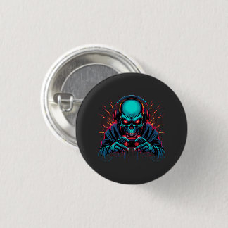 Scary Gamer Mode Active Amazing 1 Inch Round Button