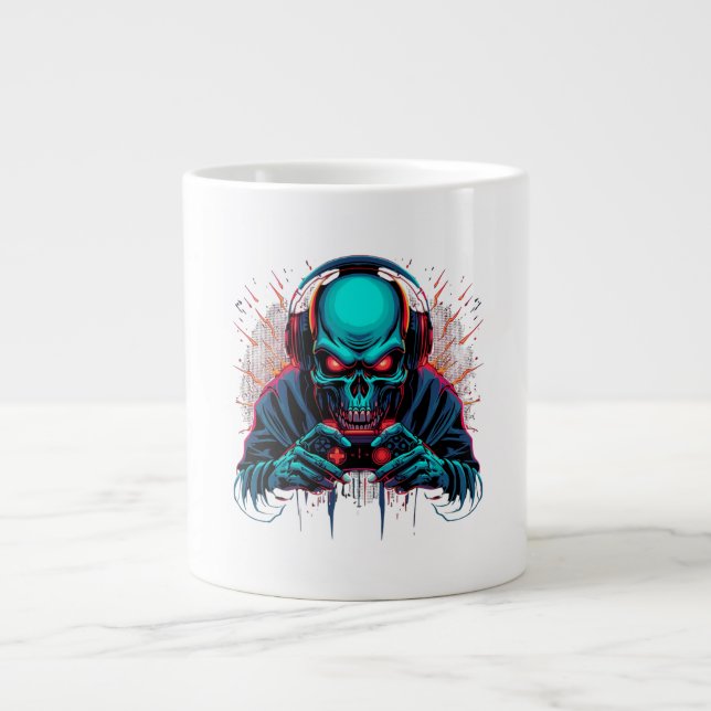 Scary Gamer Mode Active Amazing  Large Coffee Mug (Front)