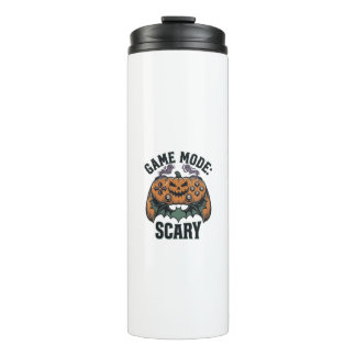Scary Gamer Shirt Vintage Halloween Controller Art Thermal Tumbler