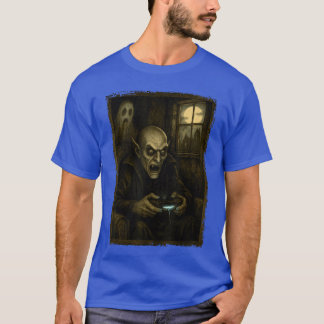 Scary Gaming Monster Style Halloween Gamer friend T-Shirt