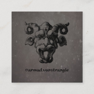 Scary Gargoyle  Square Business Card