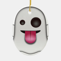 Scary Ghost Emoji Cool Fun
