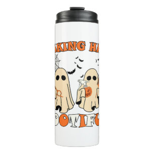 Scary Ghost Hairdresser Halloween Thermal Tumbler