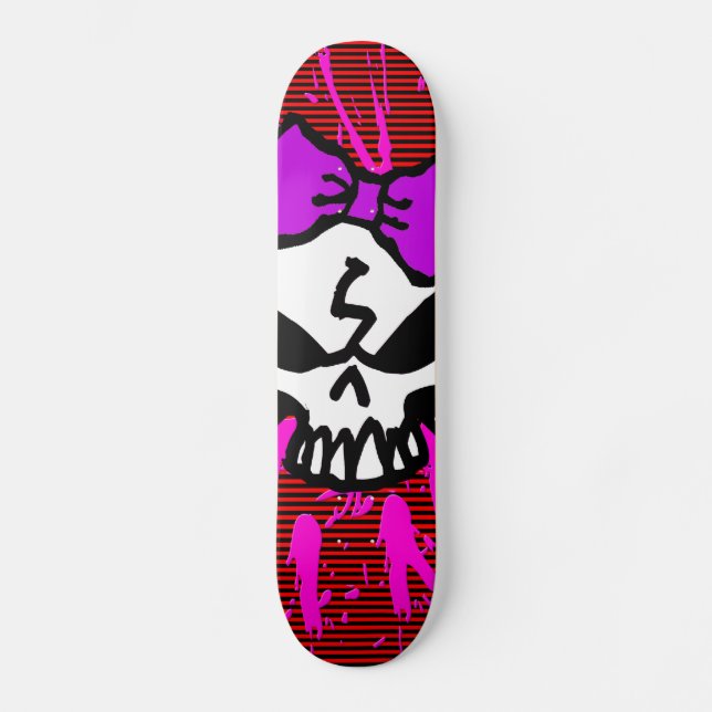 SCARY GIRL SKULL! SKATEBOARD (Front)