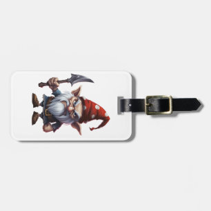 Scary Gnome Happy Halloween  Luggage Tag