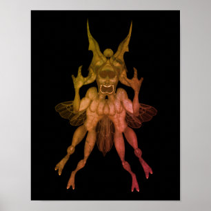 Scary Goblin Halloween Poster