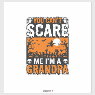 Scary Grandpa Vintage Halloween Shirt Design_1