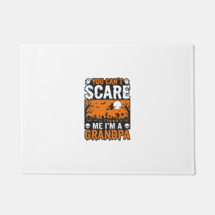 Scary Grandpa Vintage Halloween Shirt Design_1 Doormat