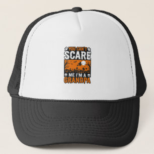 Scary Grandpa Vintage Halloween Shirt Design_1 Trucker Hat
