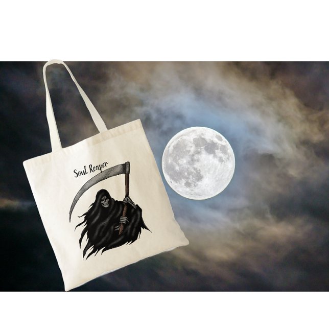 Scary Grim Reaper Halloween Tote Bag (Creator Uploaded)