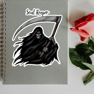 Scary Grim Reaper Halloween Vinyl