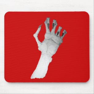 Scary gruesome monster hand with long nails art mouse pad