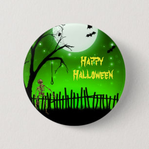 Scary Halloween 2 Inch Round Button
