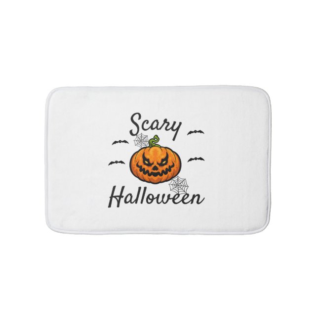Scary Halloween         Bath Mat (Front)