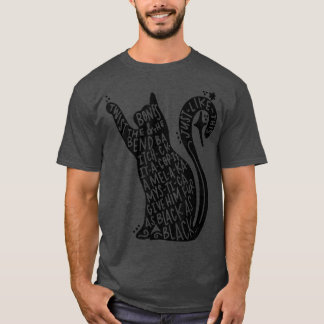 Scary Halloween Black Cat Boys Girls Kids Funny C T-Shirt