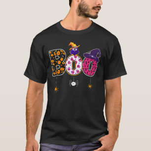 Scary Halloween Boo Owl Witch Hat Spider Halloween T-Shirt
