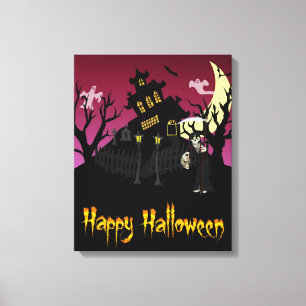 Scary Halloween Canvas Print