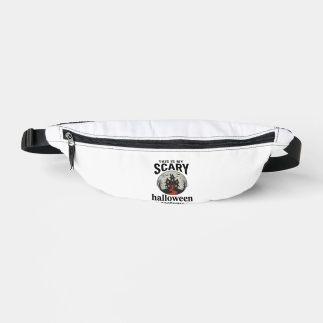 Scary Halloween Costume Haunted House Vector Desig Fanny Pack (Front)